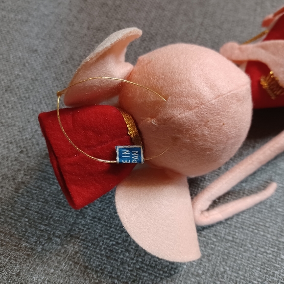 Vtg Christmas  Mouse ornament  made in Japan - Picture 4 of 4